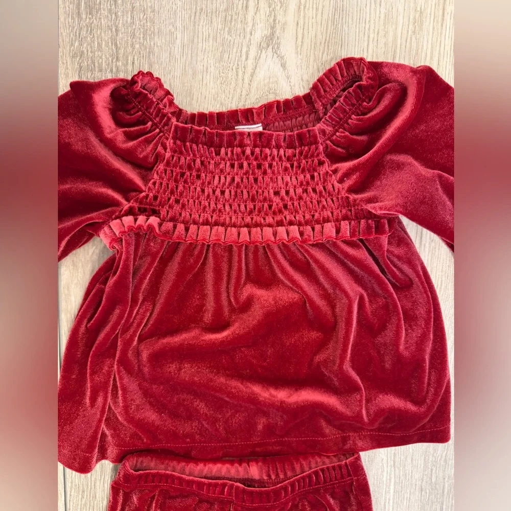 GAP Kids Red Velvet Matching Set